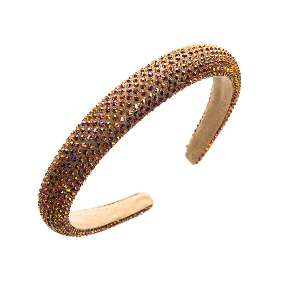 Wholesale Simple and Fashionable Temperament Full Diamond Fine Edge Headband